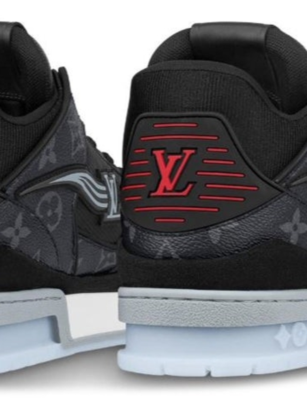 Louis Vuitton LV Trainer Sneaker in Black Monogram - Picture 4 of 5